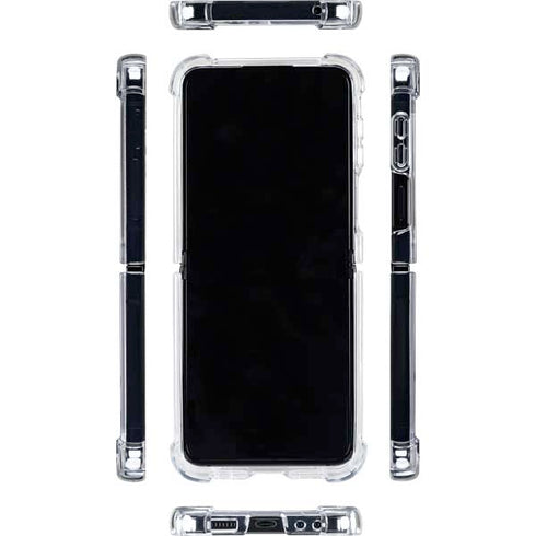 Algeria Flag Distressed Galaxy Z Flip5 5G Clear Case